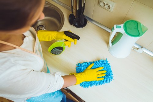 Low-carbon van used for carpet cleaning services in SE16