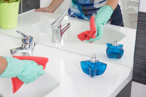 Professional domestic cleaner maintaining a SE16 home