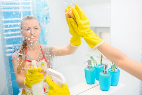 Local cleaners preparing a SE16 property for check-out
